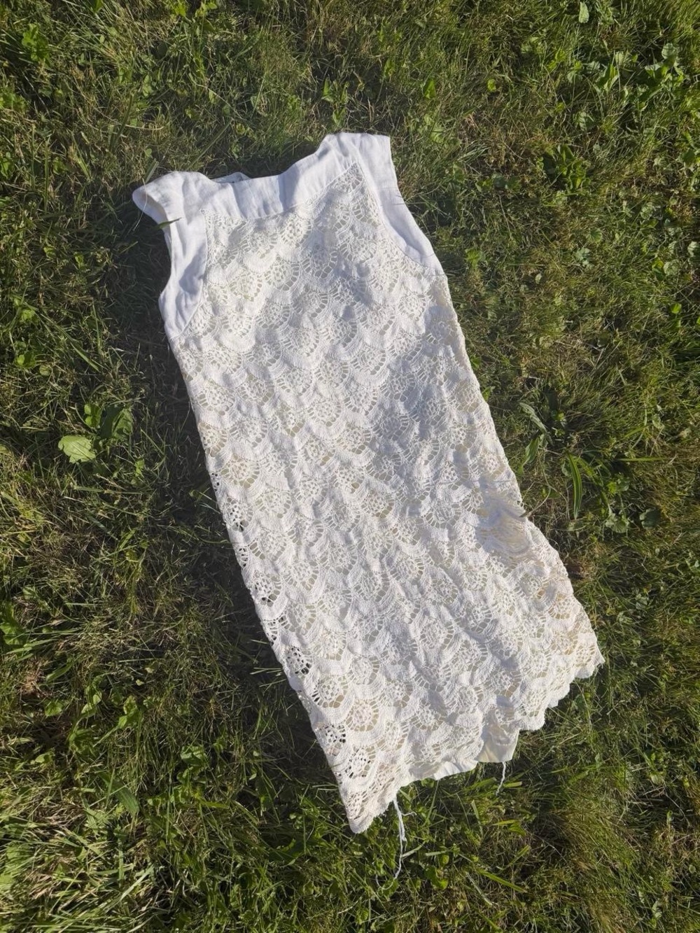 VINTAGE 1960s Lace Mini/Midi Shift Dress